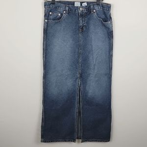 Calvin Klein Jeans denim skirt size 7 long